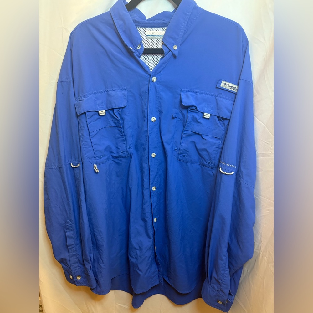 Columbia Royal Blue Outdoor Shirt